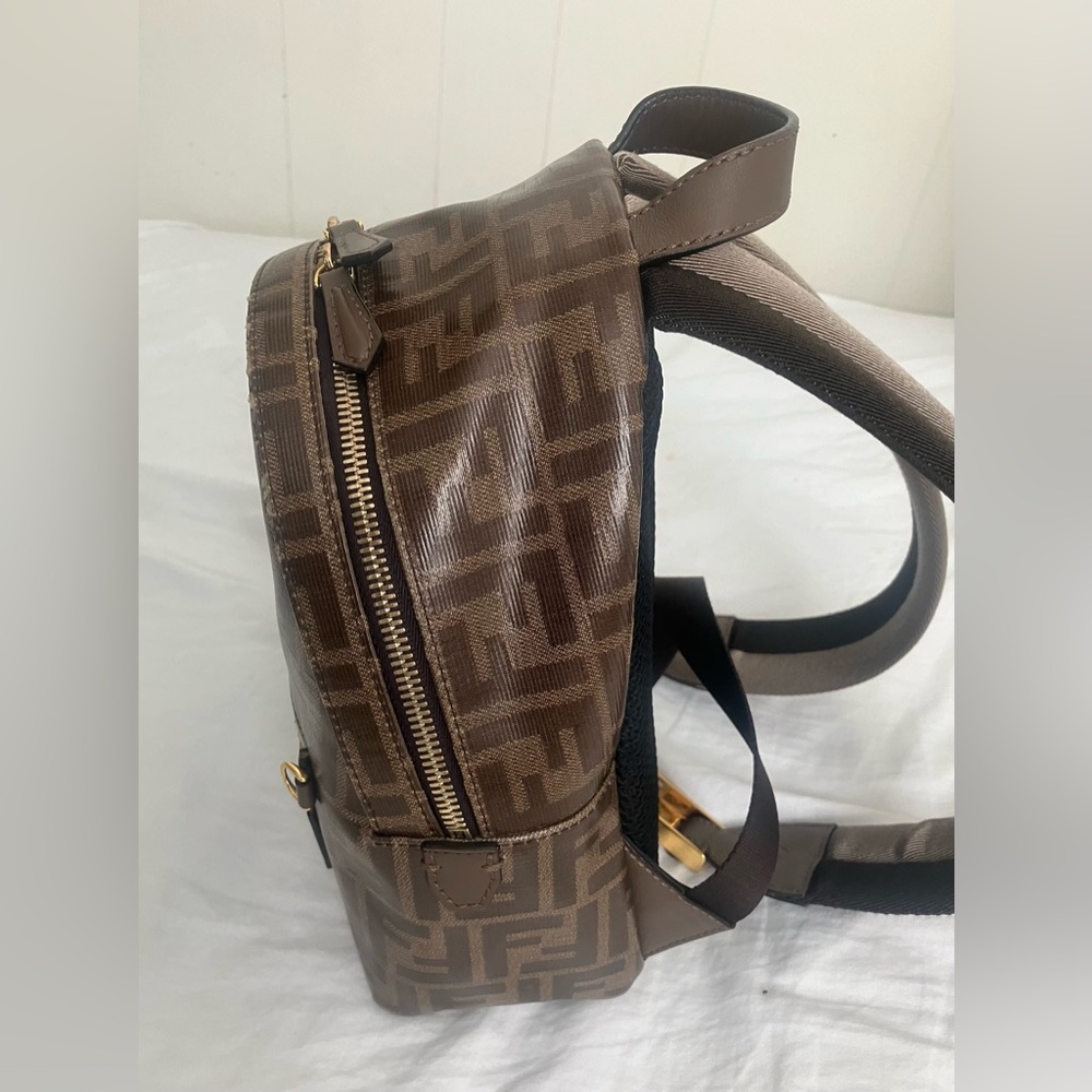 Authentic Fendi Roma Zucca Backpack - Picture 5 of 13